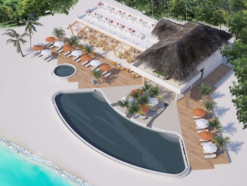 OBLU SELECT AT SANGELI – THE SANGS – POOL BAR AERIAL