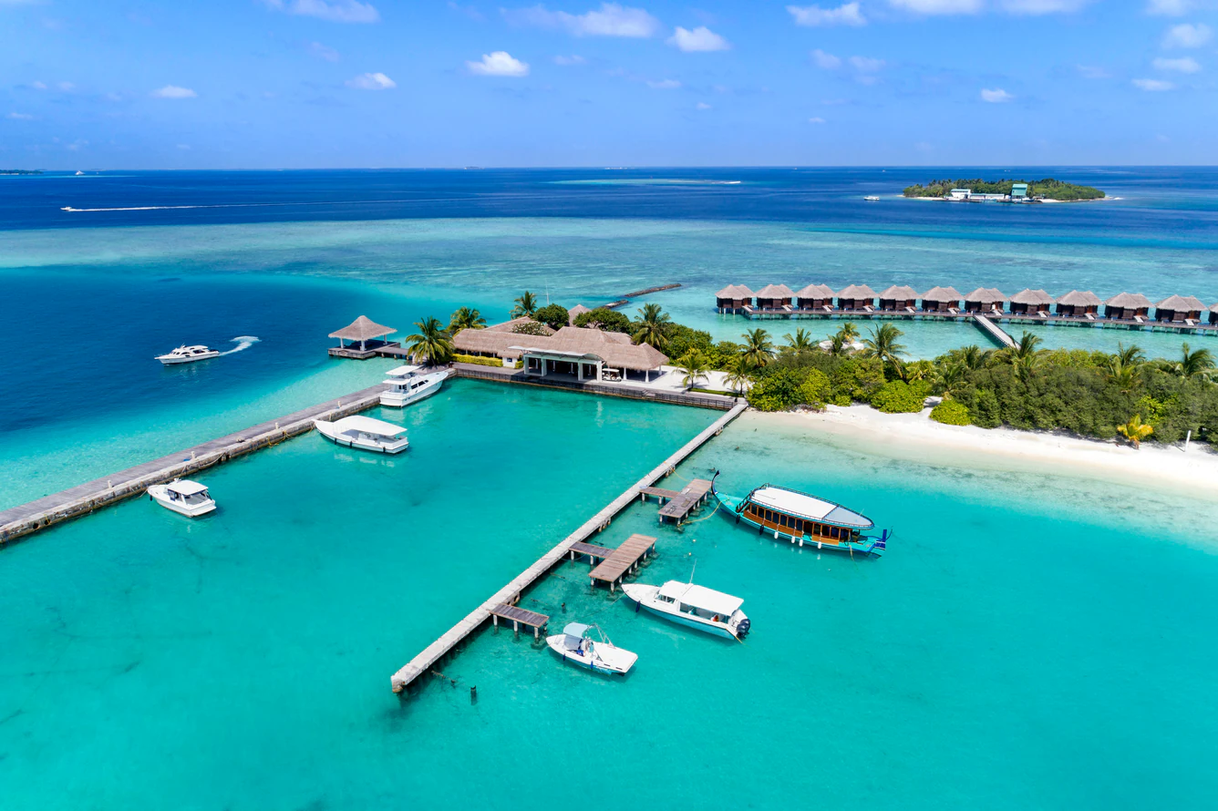 Sheraton Maldives Full Moon - Resort Aerial